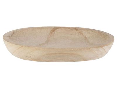 Coupe Naturel 29,5x20xh5cm Ovale Bois 