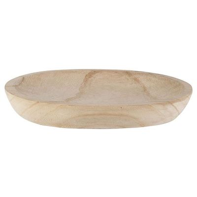 Coupe Naturel 29,5x20xh5cm Ovale Bois   Cosy @ Home