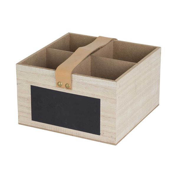 Cosy @ Home Krat Blackboard Natuur 20x20xh12cm Hout 