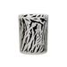 Theelichthouder Zebra Zwart-wit D10xh12c M Glas 