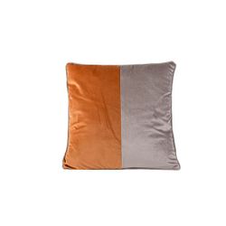 Cosy @ Home Kussen Velvet Greige Roest 45x45xh10cm P Olyester 