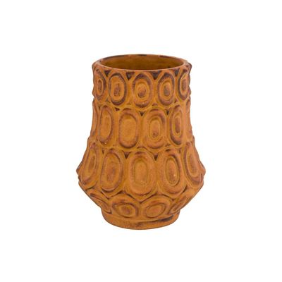 Vase Rusty Pattern Rouille 9x9xh11cm Gre S  Cosy @ Home