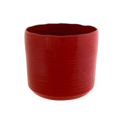 Bloempot Rood D165 16,5x16,5xh15cm Cilin Drisch Aardewerk  Cosy @ Home