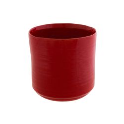 Cosy @ Home Bloempot Rood D110 11x11xh10,5cm Cilindr Isch Aardewerk 