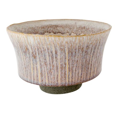 Bowl Glazed Beige 20x20xh12,5cm Rond Con Isch Aardewerk  Cosy @ Home