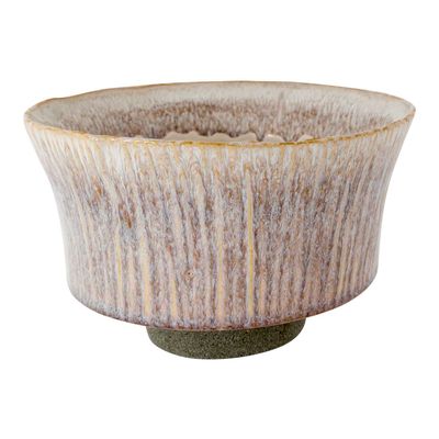 Bowl Glazed Beige 20x20xh12,5cm Rond Con Isch Aardewerk  Cosy @ Home