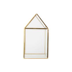 Cosy @ Home SERRE GOLD TRANSPARANT 15X15XH27,5CM GLA 