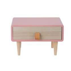 Cosy @ Home Ladenkast Retro 1tray Roze 28x20xh18cm R Echthoek Hout 