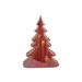 Kerstboom With Stars  Incl 2 Button Bat Donkerrood 16,6x7,7xh24cm Ker 2xlr44 