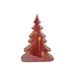 Kerstboom With Stars  Incl 2 Button Bat Donkerrood 16,6x7,7xh24cm Ker 2xlr44 