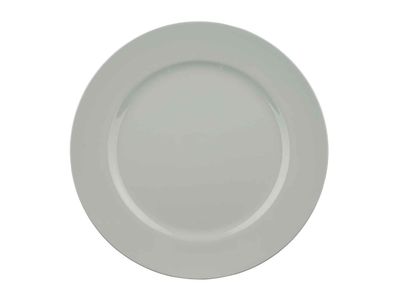 Bord Glossy Lichtgrijs D33xh2cm Rond Kunststof