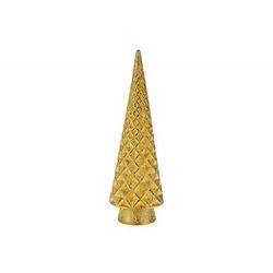 Kerstboom Diamond Pattern Matt Goud 9x9x H28,5cm Rond Keramiek 