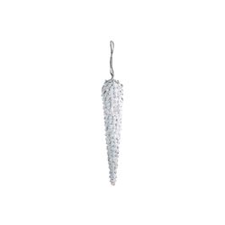 Cosy @ Home Suspension Icicle Pinecone Gris 6x6xh28c M Plastic 