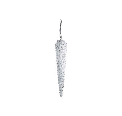 Suspension Icicle Pinecone Gris 6x6xh28c M Plastic  Cosy @ Home