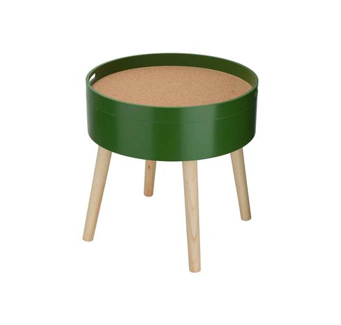 Table D'appoint Cork Vert 45x45xh45cm Ro Nd Bois  Cosy @ Home