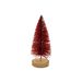 Kerstboom Glitter Wood Base Rood 6x6xh15 Cm Kunststof 