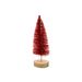 Kerstboom Glitter Wood Base Rood 7x7xh20 Cm Kunststof 