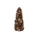 Copper Kegel Glitter Cones Koper D19xh43 Cm Hout 