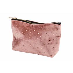 Toiletzak Strass Oud Roze 19x5xh13cm Pol Yester 