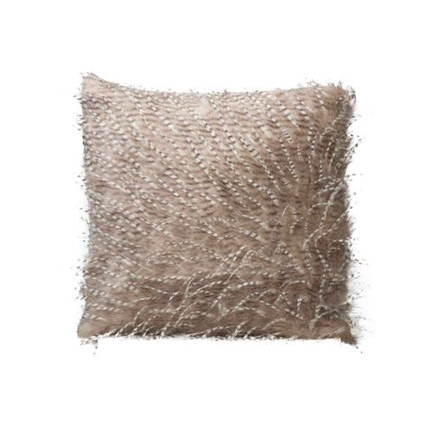 Kussen Feathers Beige 45x45xh10cm Polyes Ter  Cosy @ Home