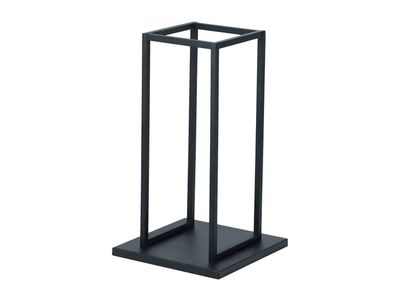 Rek Woodblocks Zwart 33x33xh58cm Vierkan T Metaal