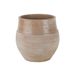 Cosy @ Home Bloempot Cara Top Glazed Beige 19x19xh19 Cm Rond Aardewerk