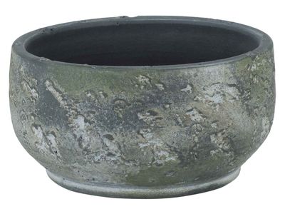 Bowl Paloma Grijsgroen 18x18xh8cm Rond A Ardewerk