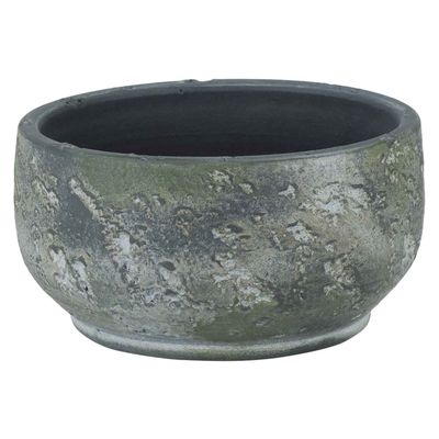 Bowl Paloma Grijsgroen 18x18xh8cm Rond A Ardewerk  Cosy @ Home