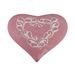 Cosy @ Home Ornament Decorated Oud Roze 17,5x16xh5,5 Cm Hart Cement