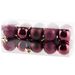 Kerstbal Set20 Mix Bordeaux D3cm Kunsts Tof 