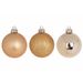 Kerstbal Set12 Mix Goud D6cm Kunststof  