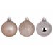 Kerstbal Set12 Mix Champagne D6cm Kunsts Tof 