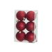 Kerstbal Set6 Glitter Rood D6cm Kunststo F 