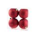 Kerstbal Set4 Glitter Rood D10cm Kunstst Of 