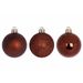 Kerstbal Set12 Mix Chocolat D6cm Kunstst Of 