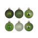 Kerstbal Set48 Mix Groen D6cm Kunststof  