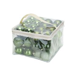 Cosy @ Home Boule Noel Set48 Mix Vert D6cm Plastic  