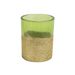 Cosy @ Home Theelichthouder Glitter Groen 8x8xh10cm Glas