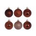 Kerstbal Set48 Mix Chocolat D6cm Kunstst Of 