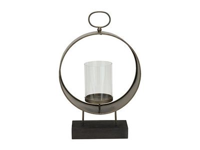 Lanterne Laiton 15,5x10,5xh41,5cm Rond M Etal