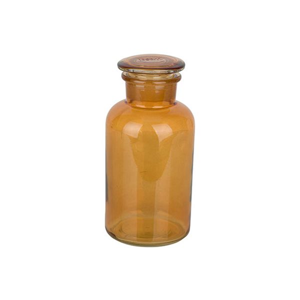 Fles Met Stop Deco Camel 10x10xh21,5cm G Las 1000ml 