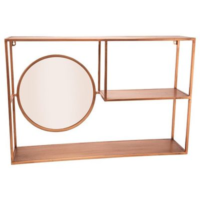 Rack Mirror Cuivre 75x18xh50cm Rectangle  Metal  Cosy @ Home