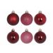 Kerstbal Set48 Mix Bordeaux D6cm Kunstst Of 