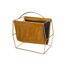 Cosy @ Home Magazinerek Velvet Oker 37x20xh37cm Meta Al 