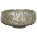 Cosy @ Home Schaal Flowers Lustre Finish Grijsgroen 16x16xh8cm Rond Aardewerk