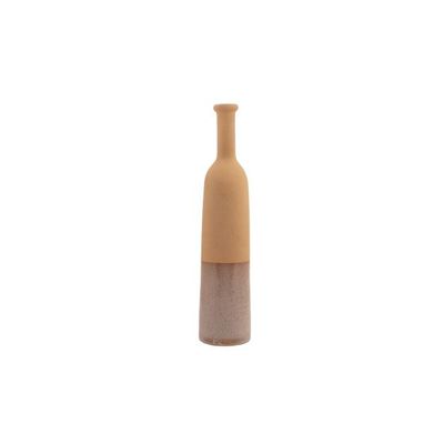 Vase Bouteille Top Part Sanded Finish Sa Ble 10,5x10,5xh47cm Rond Gres  Cosy @ Home