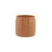 Bloempot Glazed Embossed Dots Camel 13,5 X13,5xh12,5cm Cilindrisch Aardewerk 