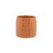 Bloempot Glazed Embossed Dots Camel 13,5 X13,5xh12,5cm Cilindrisch Aardewerk 