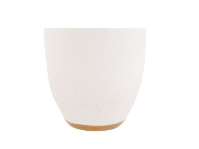 Bloempot Irregular Wit 24x24xh24cm Rond Aardewerk