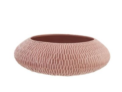 Schaal Anise Roze 32x32xh12cm Rond Aarde Werk